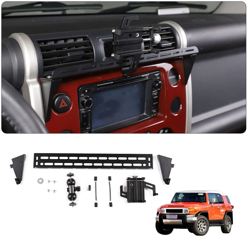 Car Instrument Panel Track Mobile Phone Holder Trim for Toyota FJ Cruiser 2007-2021 Central Control Air Vent Multifunctional Mobile Phone Holder (Style 1)