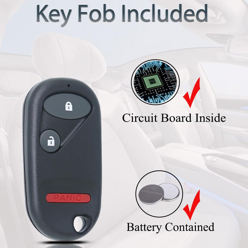 Key Fob Keyless Entry Fits for Honda Element 2004 2005 2006 2007 2008 2009 2010 2011 / 2002-2005 Honda Civic (Sl Trim only) CR-V Remote Control Replacement OUCG8D-344H-A 72147-S5T-A01