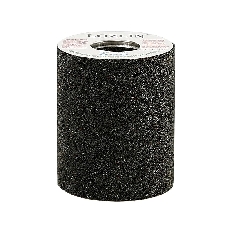LOZLIN 4PCS Cylindrical Diamond Grinding Wheel Polishing Head Abrasive Sanding Wheel 50/100/200 Grit Angle Grinder Grinding Heads Matching Extensions