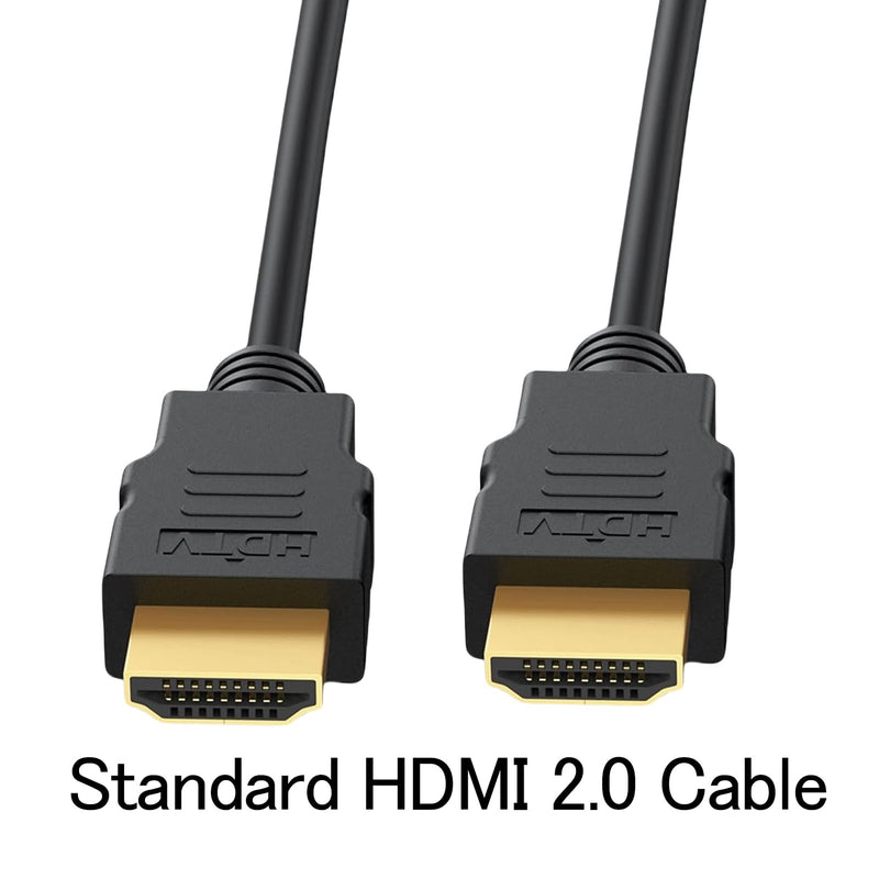 4K HDMI Cable 3 FT 10-Pack, 3FT HDMI Cord 4K@60Hz, Shielded HDMI Cord Support HDCP 2.2, HDR, 3D, eARC, ARC & CL3 Rated | for TV, Laptop, Monitor, PS5, PS4, Xbox One, Fire TV, Soundbar, Roku & More Black