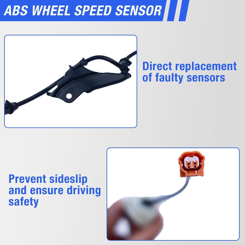 ABS Wheel Speed Sensor Front Left Right Compatible with 2003-2007 Honda Accord 2004-2008 Acura TSX Driver Passenger Side ABS Sensors # 57450-SDC-013 57455-SDC-013 2Pcs