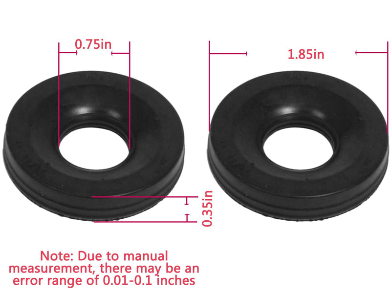Pair for GM LS1 LQ4 LQ9 5.3 6.0 5.7 Compatible with Knock Sensor Grommets Valley Pan Seal Gasket