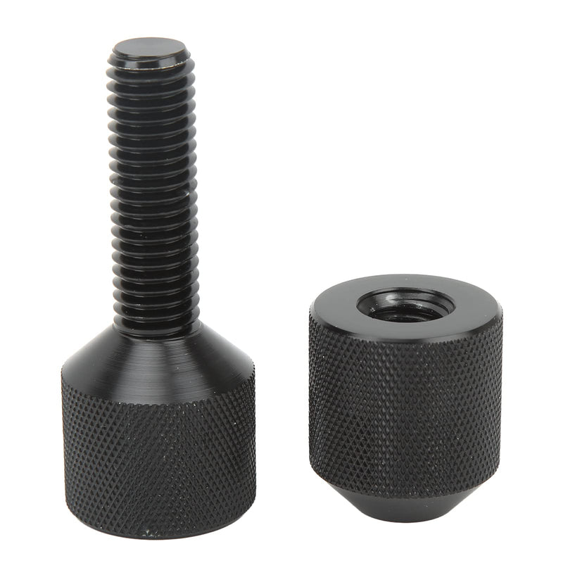 Two Hole Pins Set, Pack of 2 Black Aluminium 2 Hole Flange Alignment Pin Dual Hole Pipe Flange Aligners Connection Alignment Pin Replacement for Car Ship Large Machinery