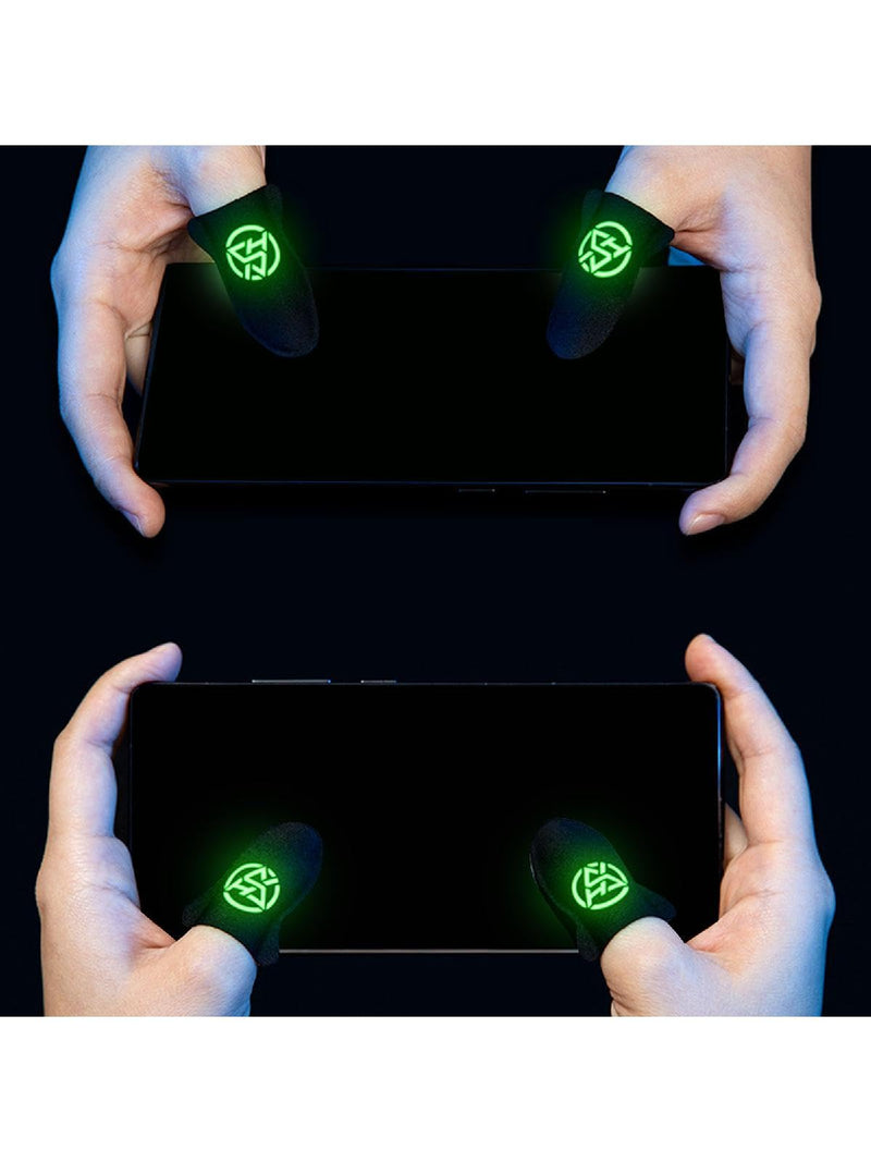 Finger Cover, 1 Pair Gamer Sleeve Sweatproof Dedales Gamer Finger Cover Touch Displa Fingertips Sleeve for Mobile Game Accessory