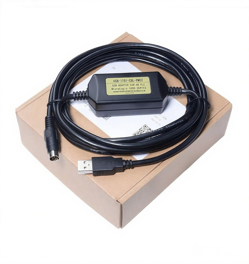 Programming Cable Compatible for Allen Bradley PLC Micrologix 1000 1100 1200 1400 1500 Series, for 1761-CBL-PM02 Replacement, 6 FT