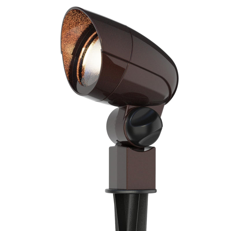 GOODSMANN Low Voltage Landscape Lighting Floodlight & Spotlight 3W LED 3600K Warm White 12V AC Outdoor Tree Lights Outside Hardwired Lighting Up Light with Metal Stake Cable Connectors 1 Pack