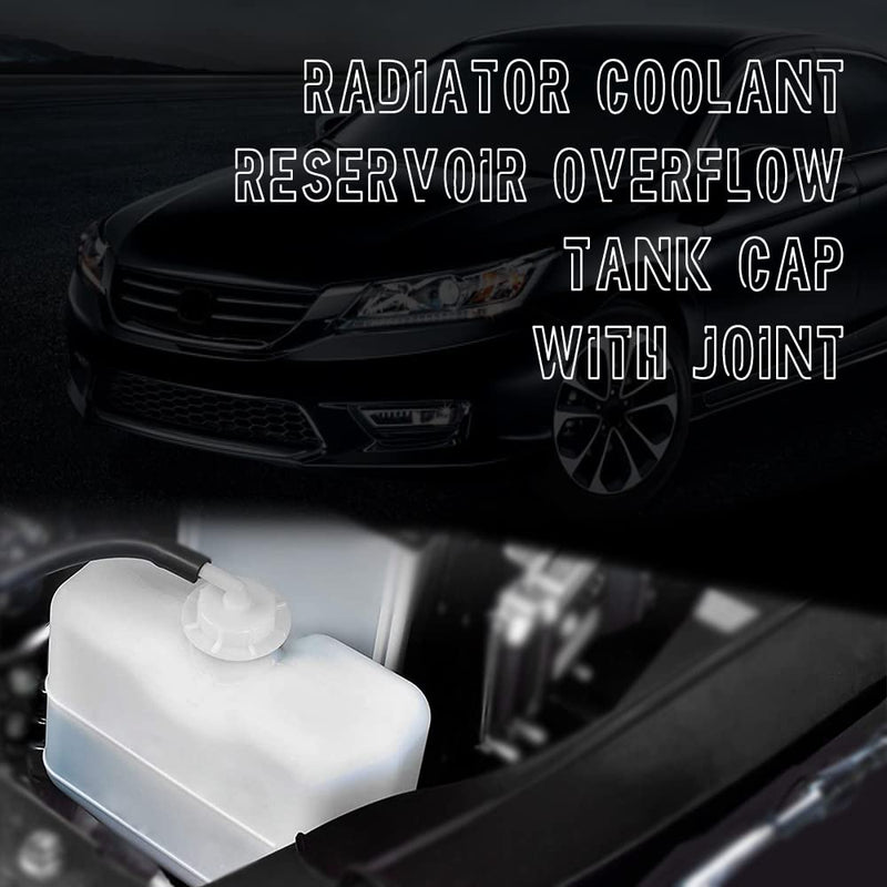 2 PCS Radiator Coolant Reservoir Overflow Tank Cap with Joint, Coolant Reservoir Cap Fit for Honda Acura Accord Civic Pilot Insight Element, Replacement #19102-PM5-A00
