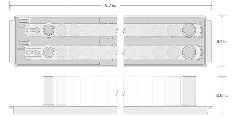 TEKTON 1/4 Inch Drive 12-Point Socket Set, 22-Piece | SHD90213 22-Piece (5/32-9/16 in.) Shallow