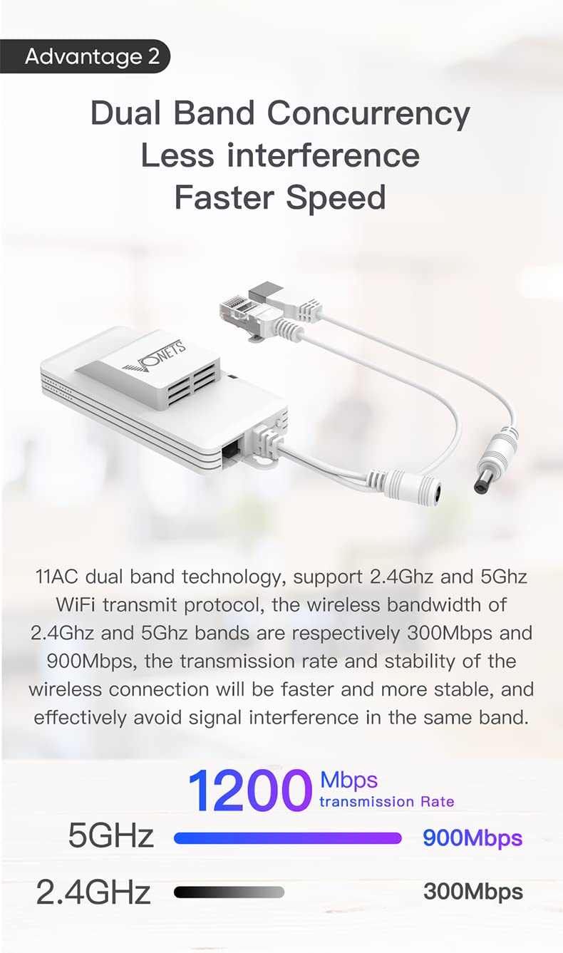VONETS Industrial Dual Band 2.4GHz/5GHz WiFi Serial Port Server/WiFi Bridge Wireless Repeater Mini Router, WiFi Signal Extender Hotspot Cover for Medical Devices, AGV, Network Devices VAP11S-D232