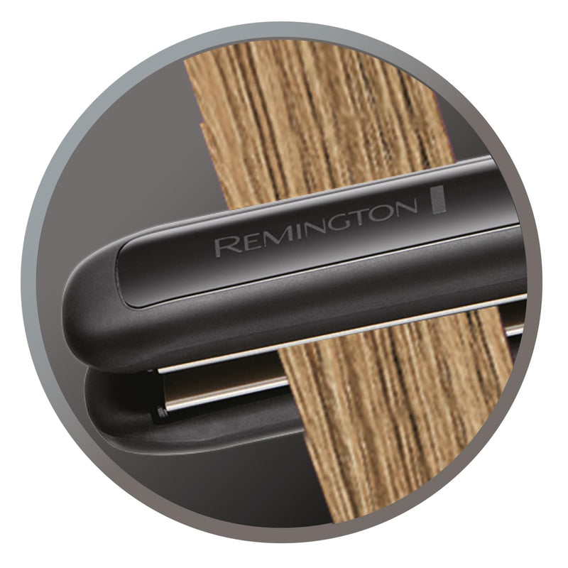 Remington Slim Hair Straightener with Ceramic coating - 110mm floating plates, 215°C, Fast 30 second heat up, Worldwide voltage for travel, Auto shut off, S1370