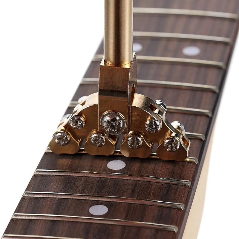Instrument Fret Press Guitar Fractal Fret Press Various Radius Fret Repair Tool Electric Acoustic Guitar Electrical Fret Press Fretboard Press Caulk Insert Kit,1PCS