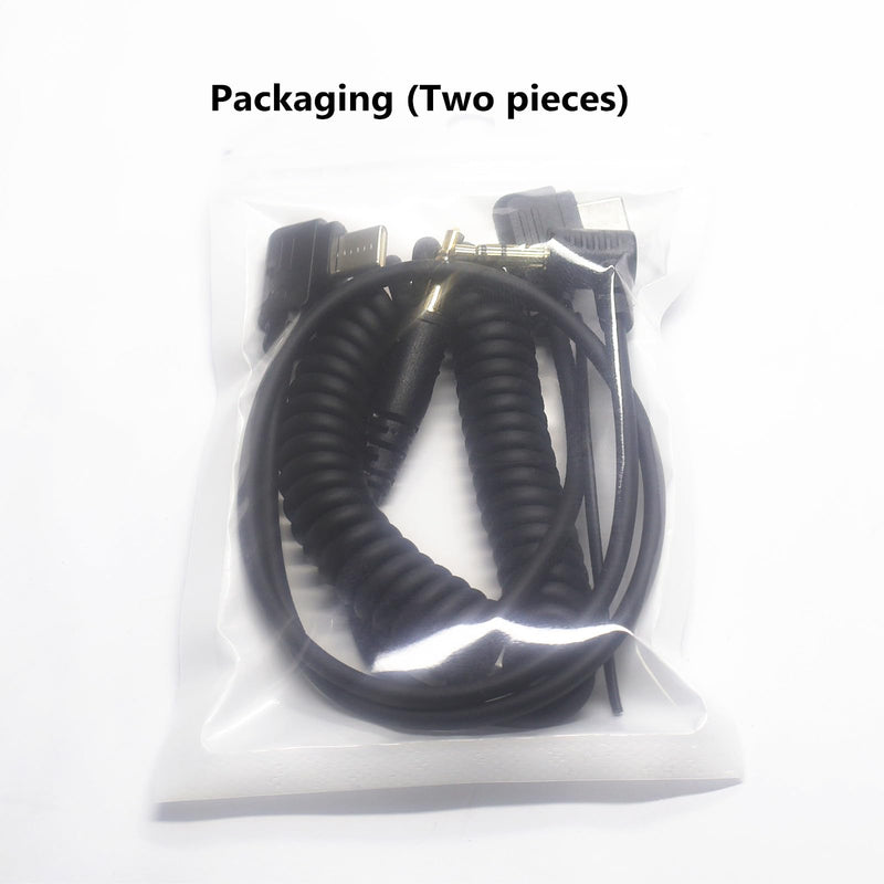 2.5mm-Type c USB for Sony A7CII Shutter Release Cable to A7V/ a7CR/ a7c ii/A6700/ZV-E1/ZV-E10 II 13.8in Flash Starter Remote Control Accessory Wire(2.5mm-Type c Cable 2pcs) 2.5-TPC SY