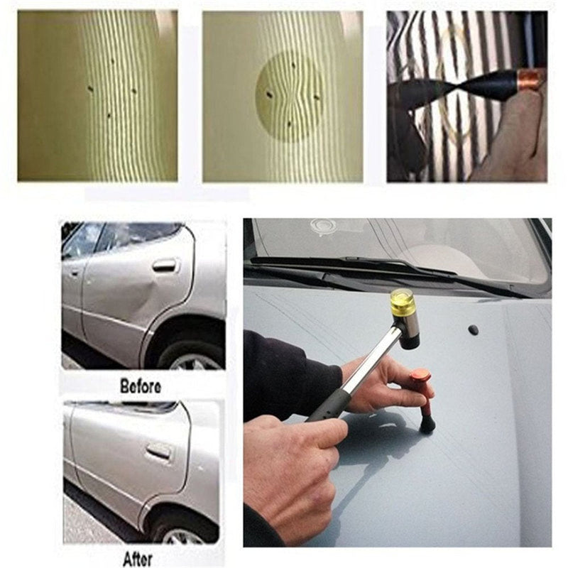 GS DIY Paintless Dent Repair Kit Metal Tap Down Pen with 9 Heads Tips Dent Removal Tools