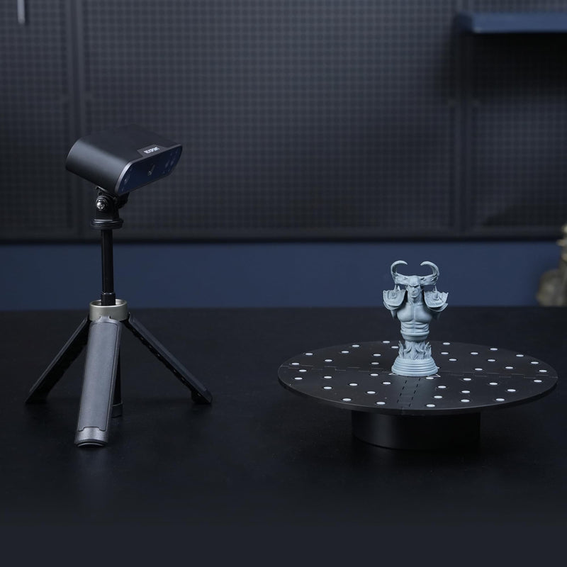 Revopoint Auto Turntable for 3D Scanners, Easy Scanning of Featureless and Small and Medium Objects, Equipped with Marked Top Cover