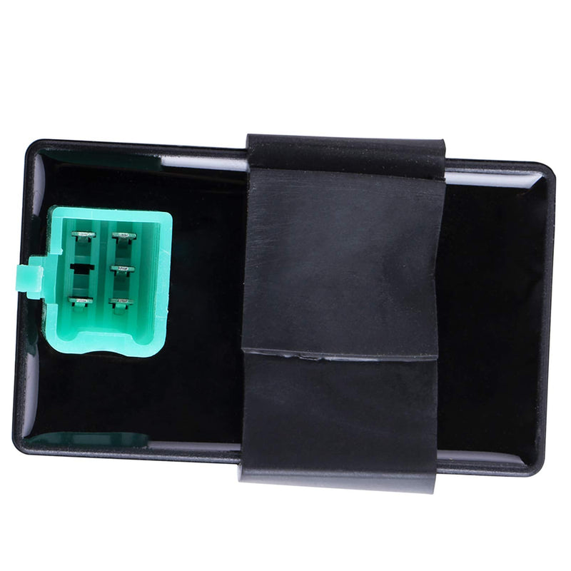 Ignition Coil 5-PIN CDI Box Solenoid 4-PIN Relay Voltage Regulator Spark Plug Kit for 50cc 70cc 90cc 110cc 125cc ATV Chinese Go Kart Dirt Bike Pit Bike TaoTao Moped Scooter