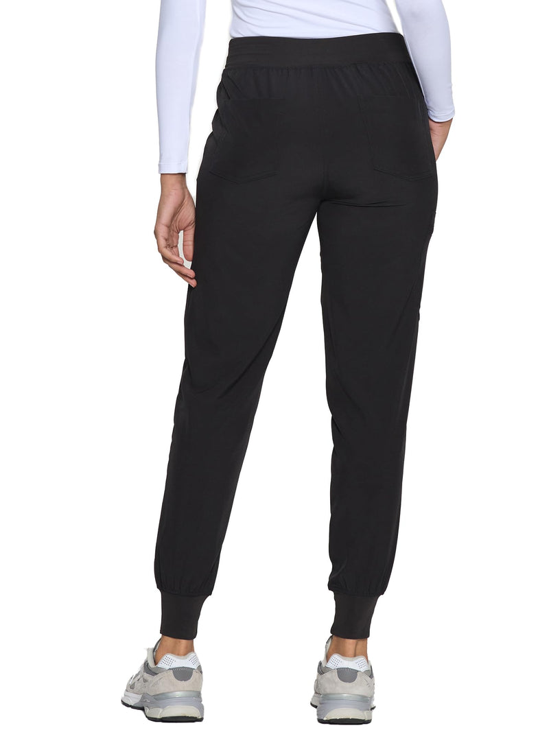 COZYFIT Womens Scrub Pants - Soft Stretch Yoga Style with 5 Pockets, Slim Fit Jogger Scrubs Pants for Women Standard 3X-Large Black