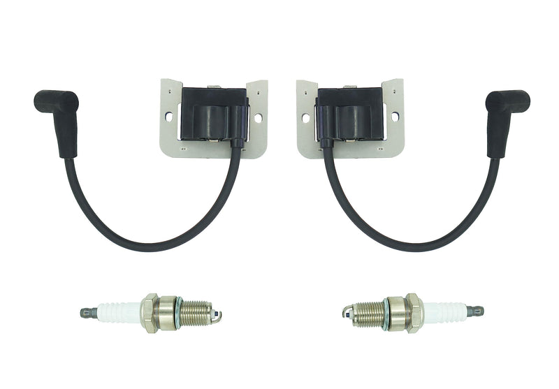 2 PACK 24 584 01-S kh-24 584 201-S Ignition Coils Module for Kohler CH20 CV18 CH18 CV20 CV23 CH22 Command Pro Twin Cylinder Engine with Spark Plug Replace kh-24-584-201-S 24 584 45-S