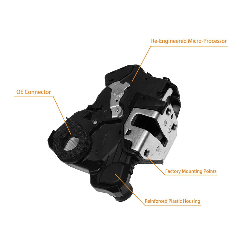 Door Lock Actuator Motor Front Left Driver Side | for Toyota 4Runner Camry Tundra Sequoia, Lexus ES350 GS350 LS460 RX450h, Scion tC xB xD | Replaces# 69040-0C050, 69040-06180, 931-401