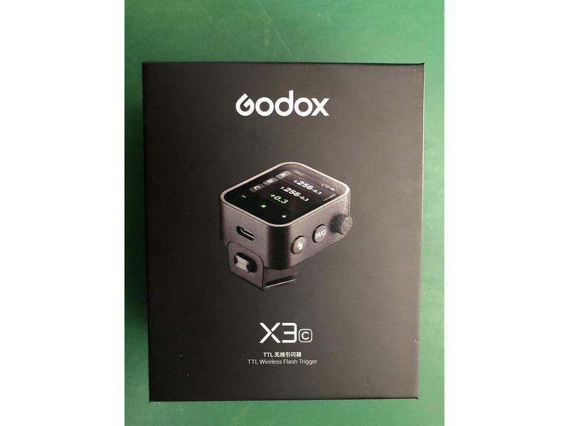 Godox X3-C Touchscreen TTL Wireless Flash Trigger for Canon Camera, 1/8000s HSS TTL TCM Function, Built-in Battery USB-C Charge Flash Transmitter Compatible with Canon R5 R6 R7 5D 6D
