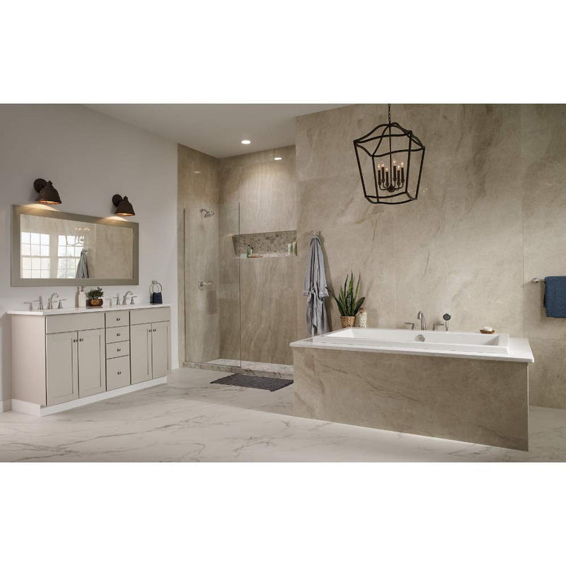 DELTA FAUCET Rubber Limited 73218-SS Woodhurst 18 in. Wall Mount Towel Bar Bath Hardware Accessory in Stainless Steel