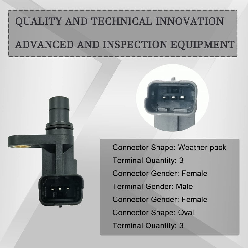 HiSport 2PCS Camshaft Position Sensor, CPS, Cam Sensor, Compatible with Mini Cooper 2007-2012 1.6L L4 Replacement for 13627566052, 13627570191, 13627588095,0232103064 Cam Position Sensor