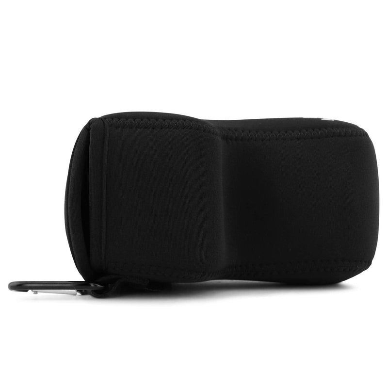 MegaGear Ultra Light Neoprene Camera Case Compatible with Sony Alpha A6600, Black (18-135mm) (MG1866), PU Leather One Size