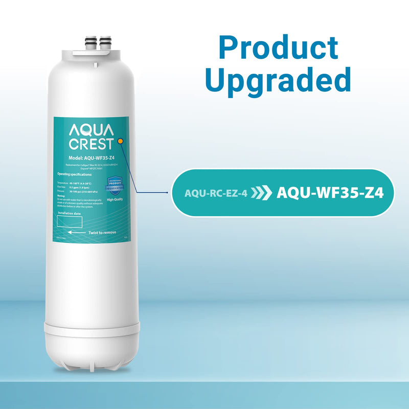 AQUA CREST RC EZ 4 Water Filter, Replacement for Culligan® RC-EZ-4, US-EZ-4, RC-EZ-3, DuPont® WFQTC30001, WFQTC70001, 3000QT Filter, 2K Gallons 1