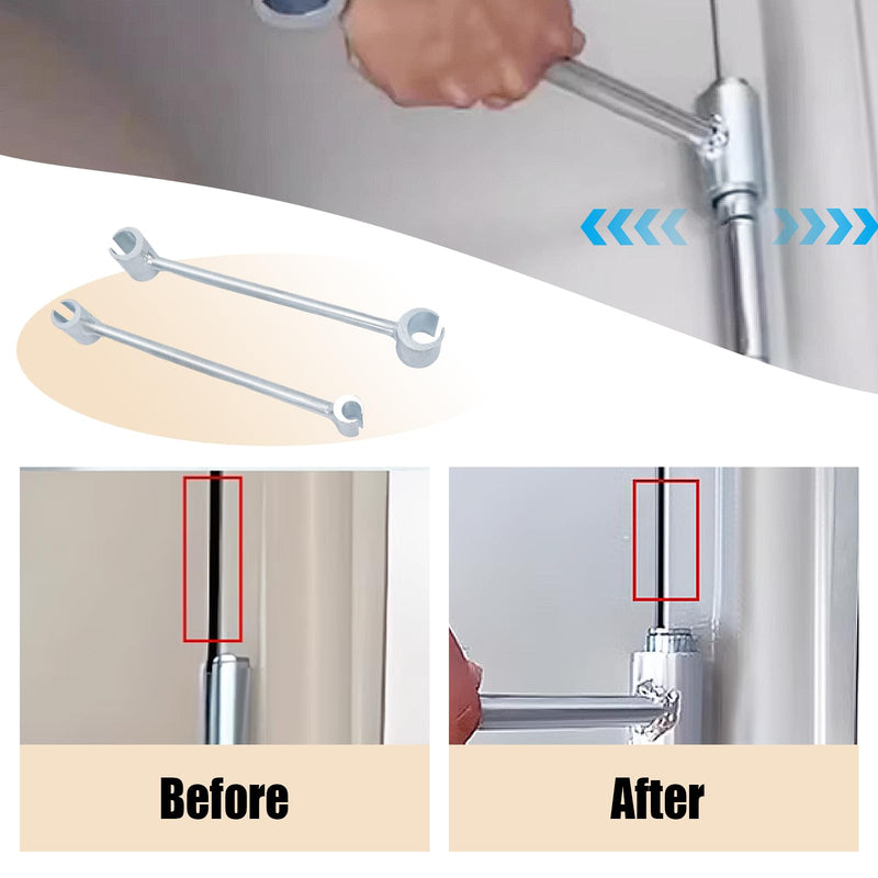 Door Hinge Adjustment Tool, 14-19mm Hinges Gap Adjusting Wrench, Heavy Duty Door Hinge Repair Tool for Residential，Fire, Security, Cleanroom Doors, Ergonomic Design for Easy Repair