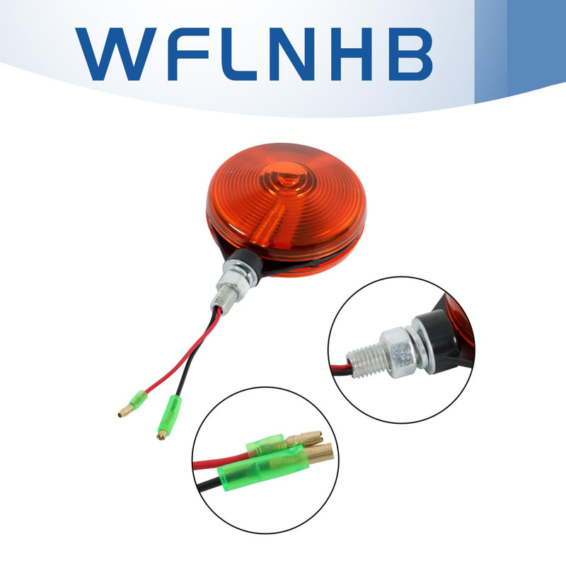 WFLNHB Tractor Amber Warning Light,Replacement for 3C081-75870 W9501-6600 New Hazard Light Replacement For Kubota Tractor B L M Series