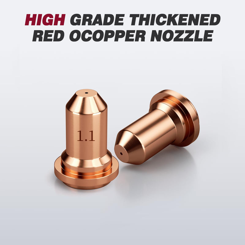 ARCCAPTAIN 23Pcs IPT60 Plasma Cutter Torch Consumables, .045" Plasma Cutter Accessories for ARCCAPTAIN CUT55 NON-HF, CUT55 MP and CUT60 Non-HF, Work with 50-60A Current .045"