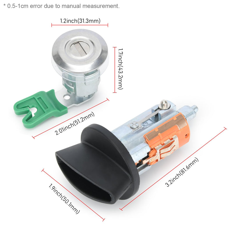 Ford Ignition Switch Lock Cylinder with Key - Fit for Econoline E150, E250, E350 Vans (1997-2020) - Replace LC6177, 703369, 597638