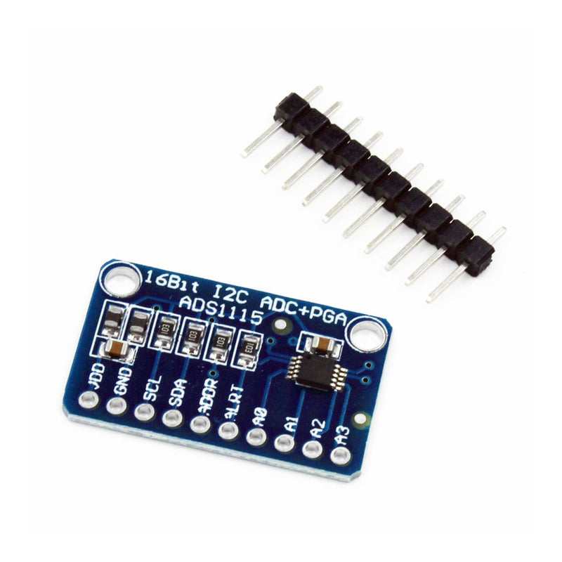 6-Piece ADS1115 16 Bit 16 Byte 4 Channel I2C IIC Analog-to-Digital ADC PGA Converter with Programmable Gain Amplifier High Precision ADC Converter Development Board for Arduino Raspberry Pi
