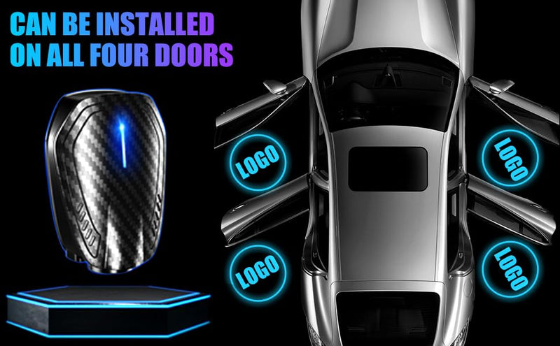2PCS Custom Car Door Light Projector Led Car Door Projector Rechargeable HD Car Welcome Courtesy Ghost Shadow Lamp Fit for All Cars (for JEEE-) for JEEE