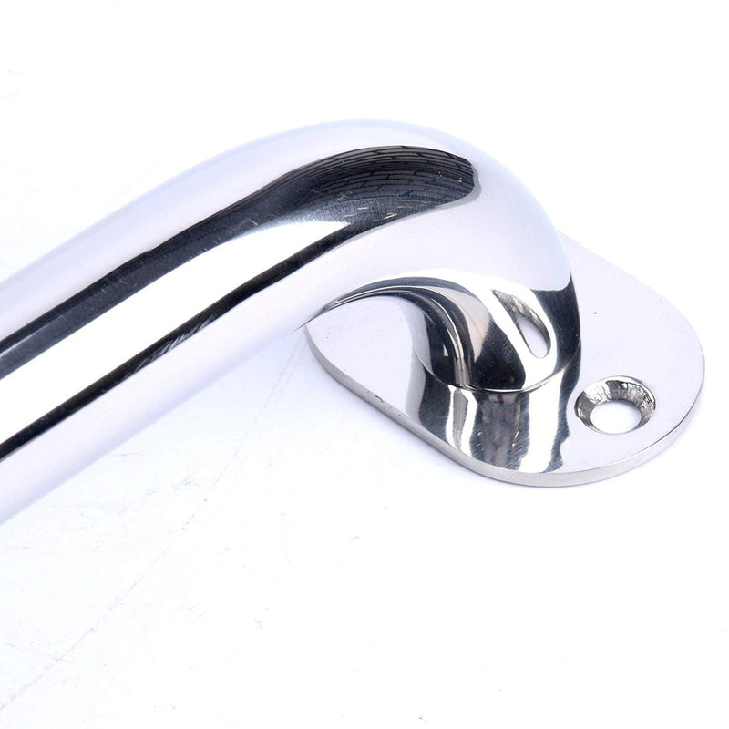 Amarine Made Stainless Steel Boat Handrail, Marine Rail, Grab Handle, Overall Length 9",Plate Size 1-5/8"2-1/2" Round Tube 1" Fastener1/4 - W9968S (2-Pack)