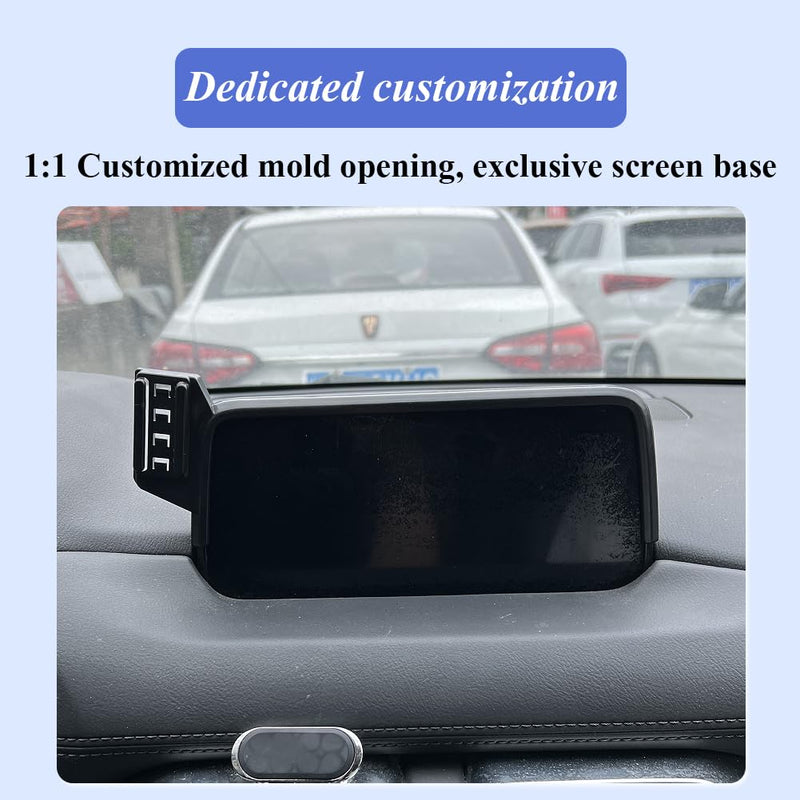 Car Phone Holder for Mazda CX-5 2017-2020 7-inch Screen | [Not Fit 8-inch Screen] Auto Accessories Auto Lock Hands Free Cell Phone Mount Car fits for iPhone & All Smartphones For CX-5 2017-2020, 7" Screen