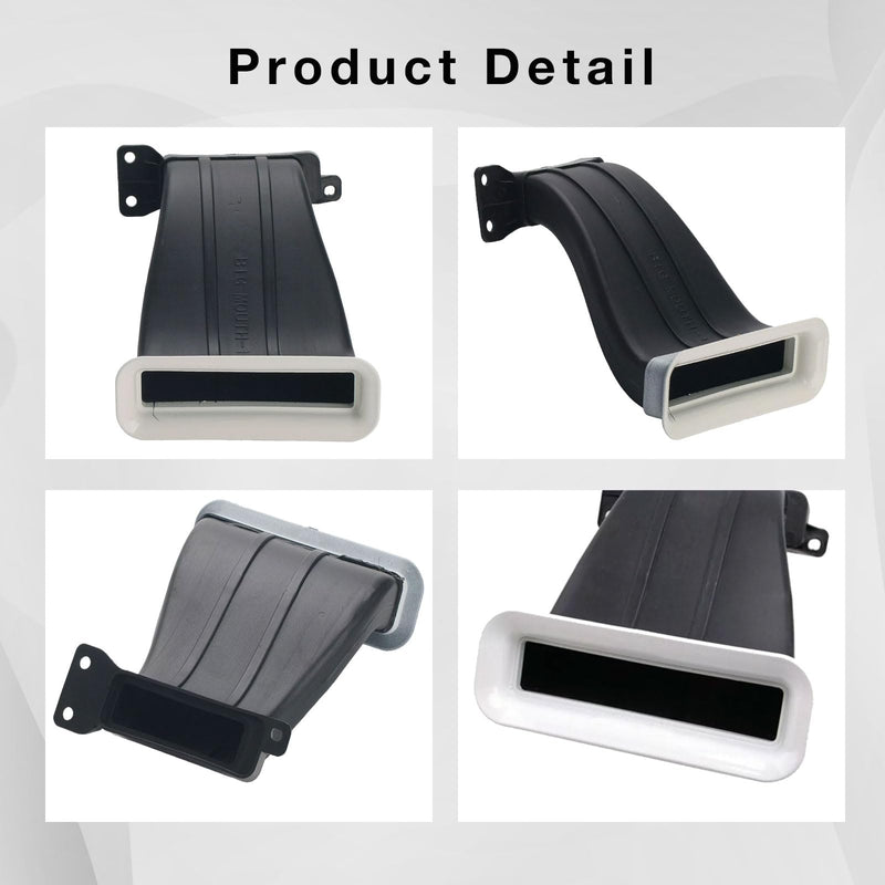Car Air Intake Mouth Snorkel Modification Tuyere ABS For Ford Focus 2012-2018 RS ST Air Inlet Duct Tuyere Hood Scoop Dynamic Air Intake Lattice Hatchback Box Cover 4D Sedan 5D MK3 MK3.5
