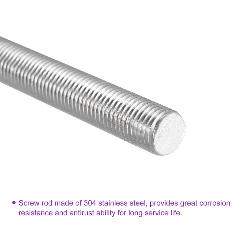 DMiotech M16x500mm Fully Threaded Rod 304 Stainless Steel Right Hand Threads Rod for U-Bolts M16 x 500mm 1