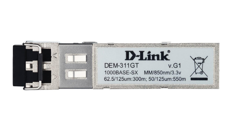 D-Link Gigabit Ethernet Optical Transceiver Multimode 1000BASE-SX SFP Module (DEM-311GT) Small Multi-Mode Transceiver Switch