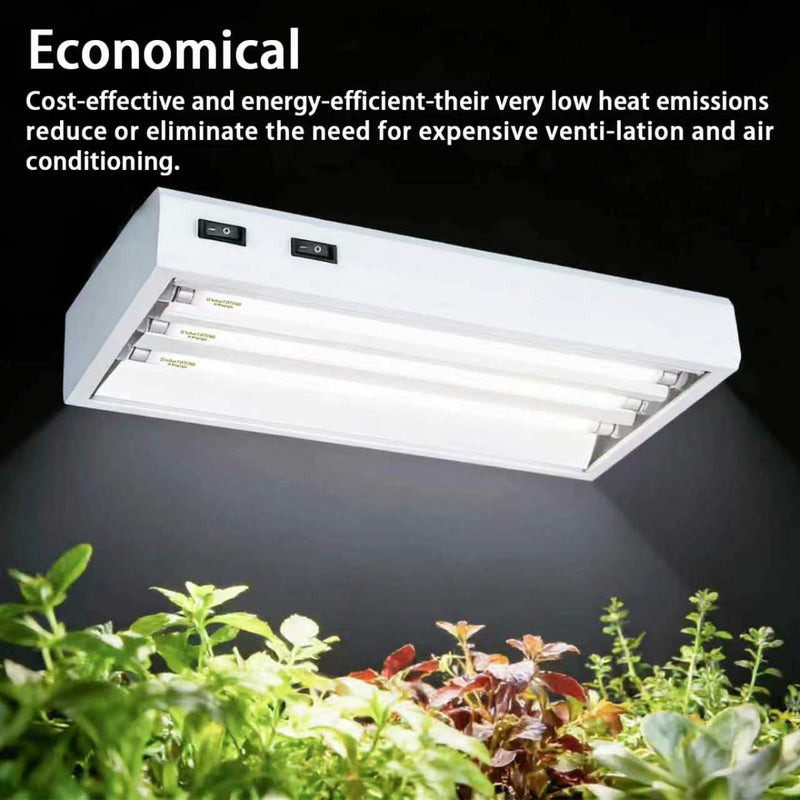 F24T5/865 6 Pack 22 Inch T5 Fluorescent Grow Light Bulbs, 24W 6500K Full Spectrum, 2000 Lumens, High Output (HO) Bulbs for Indoor Plants, Seedlings, Veg Growing, Sunlight White, Energy Efficient 24.0