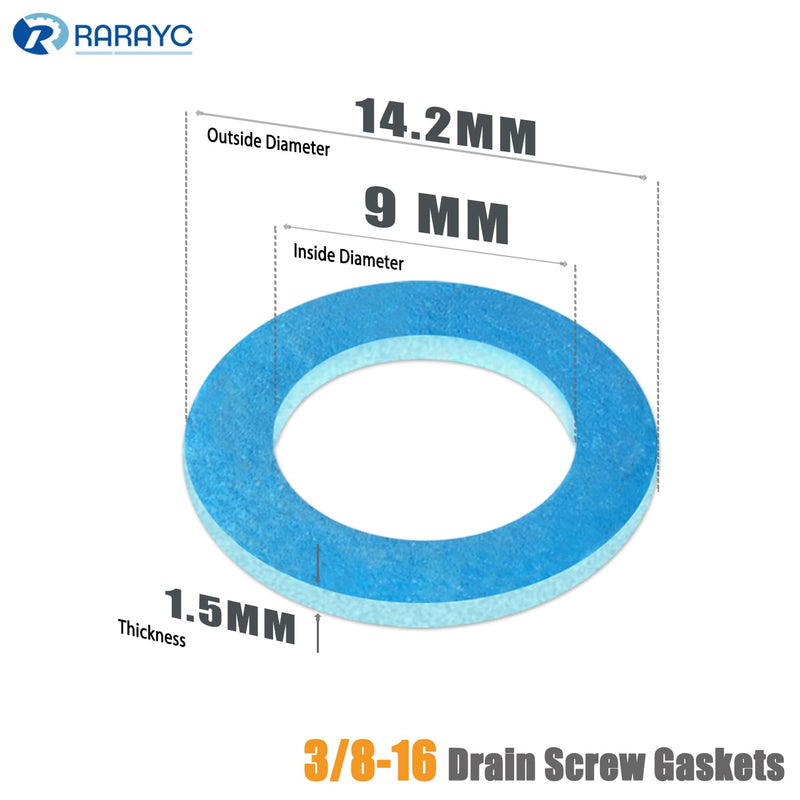 20 Pcs Drain Screw Gasket Marine Lower Unit Seal Compatible with Most Non-Japanese Mercury/Mariner Outboards and All Mercruiser