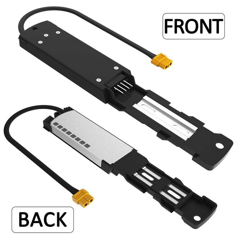 YASCO Ebike Battery Base Bottom Holder for Hailong Electric Bike Battery Mounting Plate Bracket with Connector (Hailong 4 pins) Hailong 4 pins
