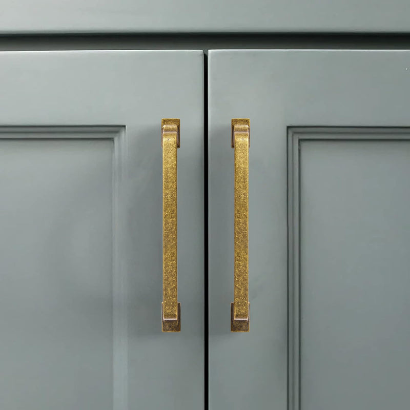 10 Pack Antique Brass Cabinet Pulls 3 Inch(76mm) Hole Center Vintage Brass Cabinet Hardware Kitchen Cabinet Handles for Bathroom Drawer Pulls Dresser Pulls. 3"(76mm) hole center 10 Pack