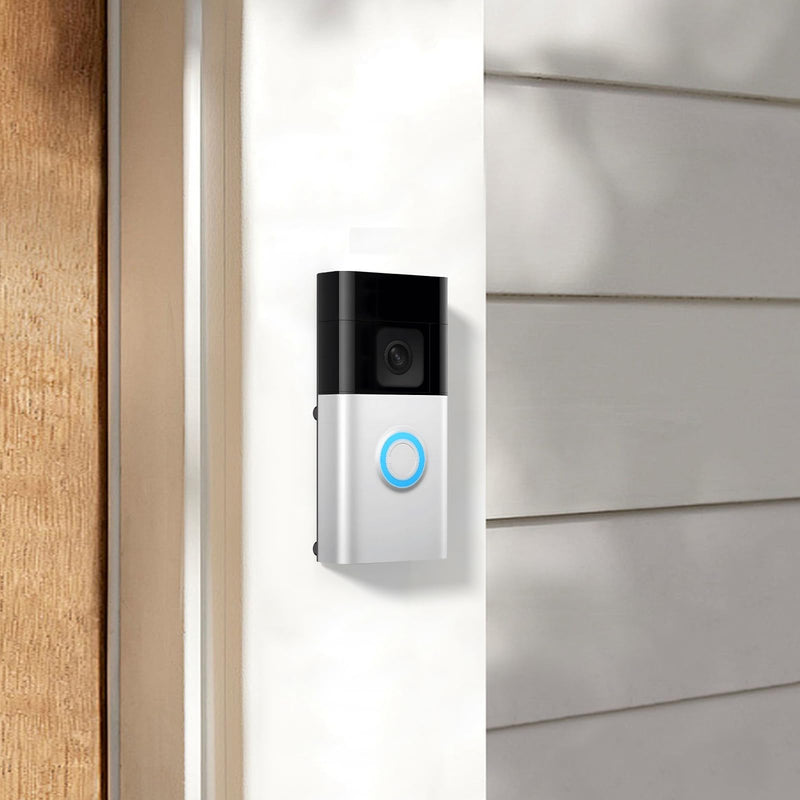 No-Drill Ring Doorbell Mount, Adhesive Doorbell Mounting Bracket Compatible with Ring Video Doorbell (2nd Generation 2020 Release), 3, 3 Plus, 4, Battery Doorbell Plus/Pro Stick-On Back Plate