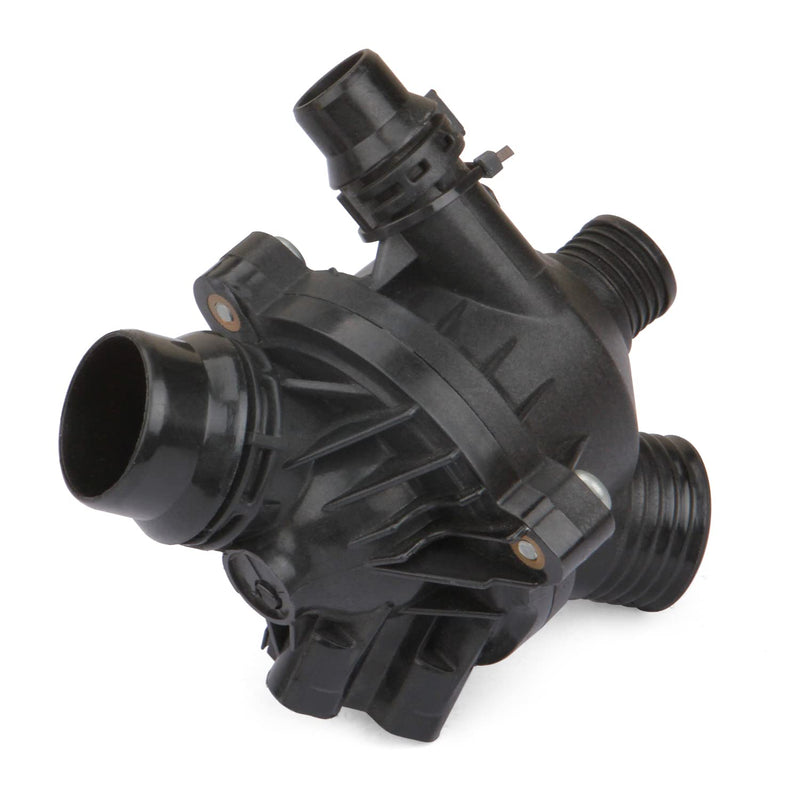 MITZONE Engine Coolant Thermostat Assembly Compatible with BMW E90 E92 E60 E83 323i 325i 328i 330i 335i 525i 528i x3 Z4 128i Replace 11537549476 White(Upgrade Aluminum)