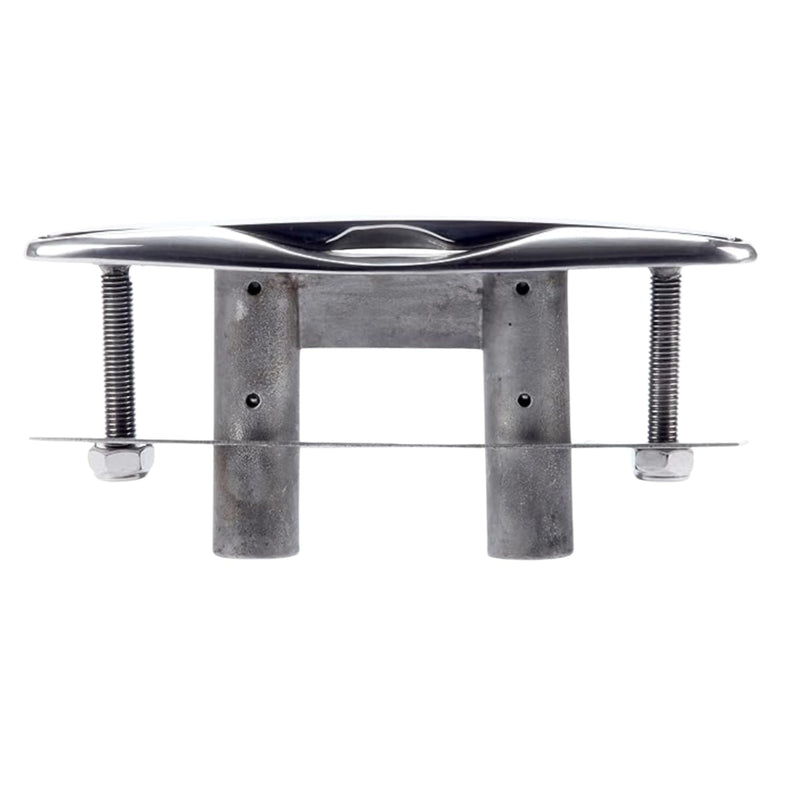 MarineNow Flush Mount Pop-Up Boat Cleat – Marine Grade 316 Stainless Steel – Includes Backing Plate & Nuts – Corrosion-Resistant Dock & Deck Hardware 6" 01-Pack