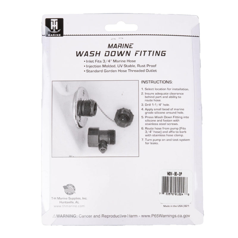 T-H Marine Washdown Valve w/Chrome Base