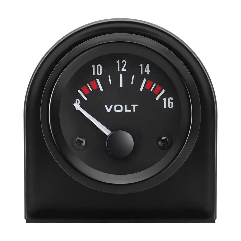 2"(52mm) DC12V Voltmeter Digital Volt Gauge Voltage Meter Kit 8-16V for Car Truck Vehicle Automotive