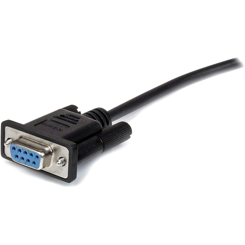 StarTech.com 0.5m Black Straight Through DB9 RS232 Serial Cable - DB9 RS232 Serial Extension Cable - Male to Female Cable - 50cm (MXT10050CMBK) 1.5 ft / 45cm