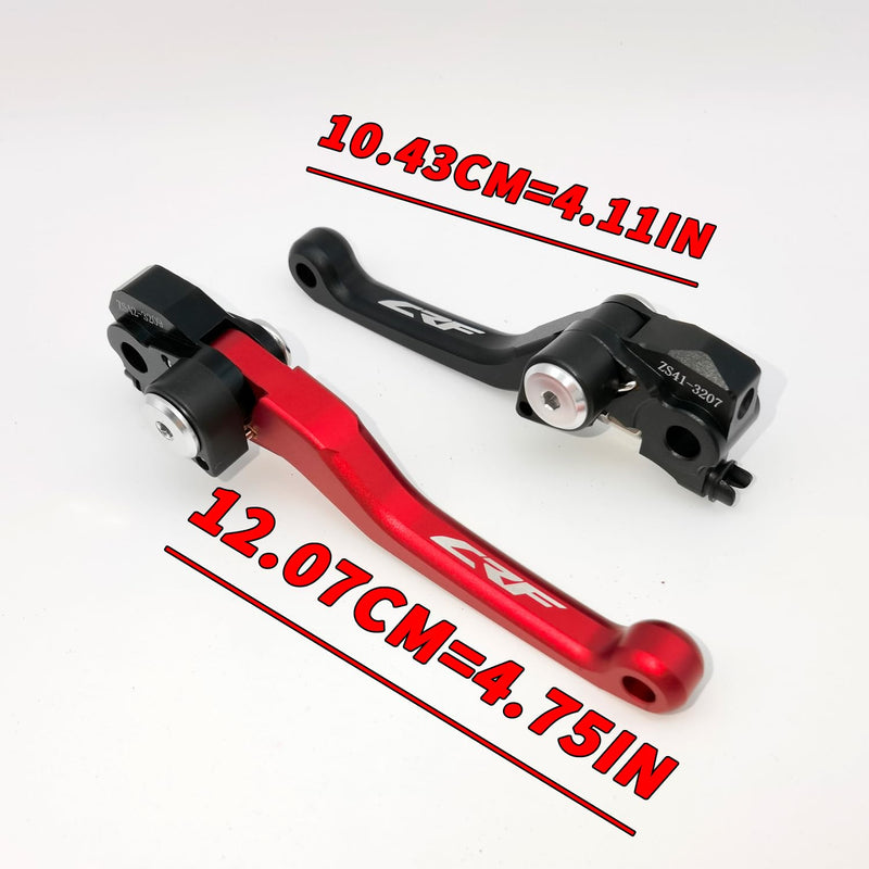 CNC Pivot Brake Clutch Levers for Honda CRF 450 R CRF 450 RX 2021 2022 2023 2024 (Black) Black
