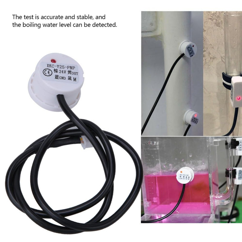 XKC Y25-PNP Liquid Level Sensor 24V – IP67 Capacitive Non-Touch Water Switch Detection with PNP Output Interface